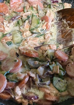 A picture of Salmon Pie.