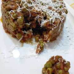 Foto di Risotto al sugo di pisellini