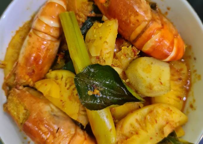 Resep Gulai Udang Nanas Oleh Lii Cnb Cookpad