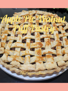 Foto resep Apple Pie Walnut Puff Pastry