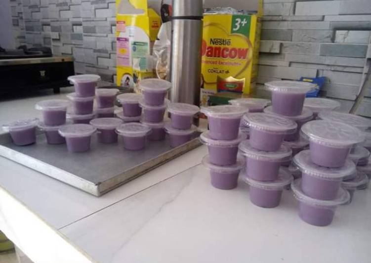 Resep: Puding silky taro yang Lezat