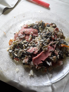 Una foto de Revuelto de verduras con salchichas