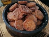 Galletas rellenas fritas