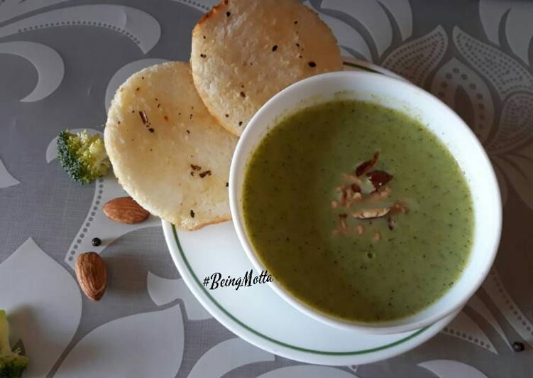 Recipe of Speedy Almonds Broccoli Soup