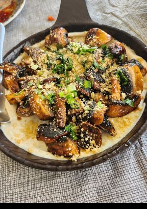 O poză a rețetei Ciuperci rumenite cu sos teriyaki.