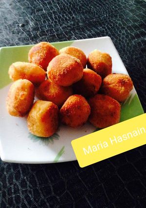 A picture of Potato Corn Balls #ramadankitayari #fastfood.