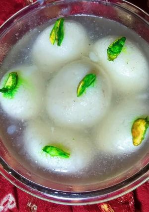 A picture of Sponge rasgulla recipe.