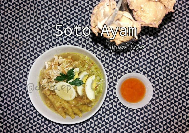 Resep Soto Ayam Spesial Ceker, Sempurna