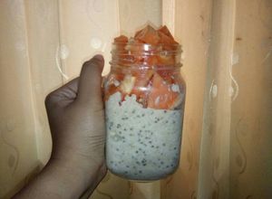 Foto resep Simple Overnight Oat With Chia Seed