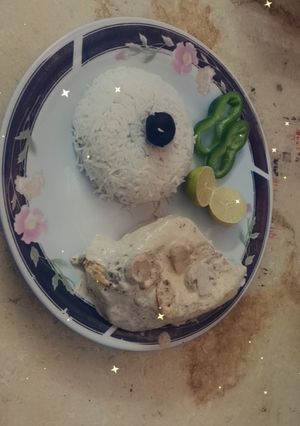 صورة لوصفة دجاج بكريمه 😋