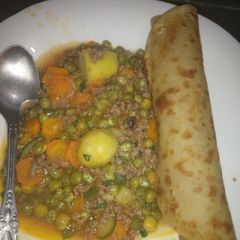 A picture of Minced meat peas stew.