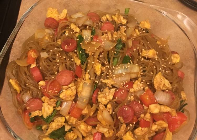 Resep Japchae🇰🇷 (Korean Glass Noodle)-versi simple, Bisa Manjain Lidah