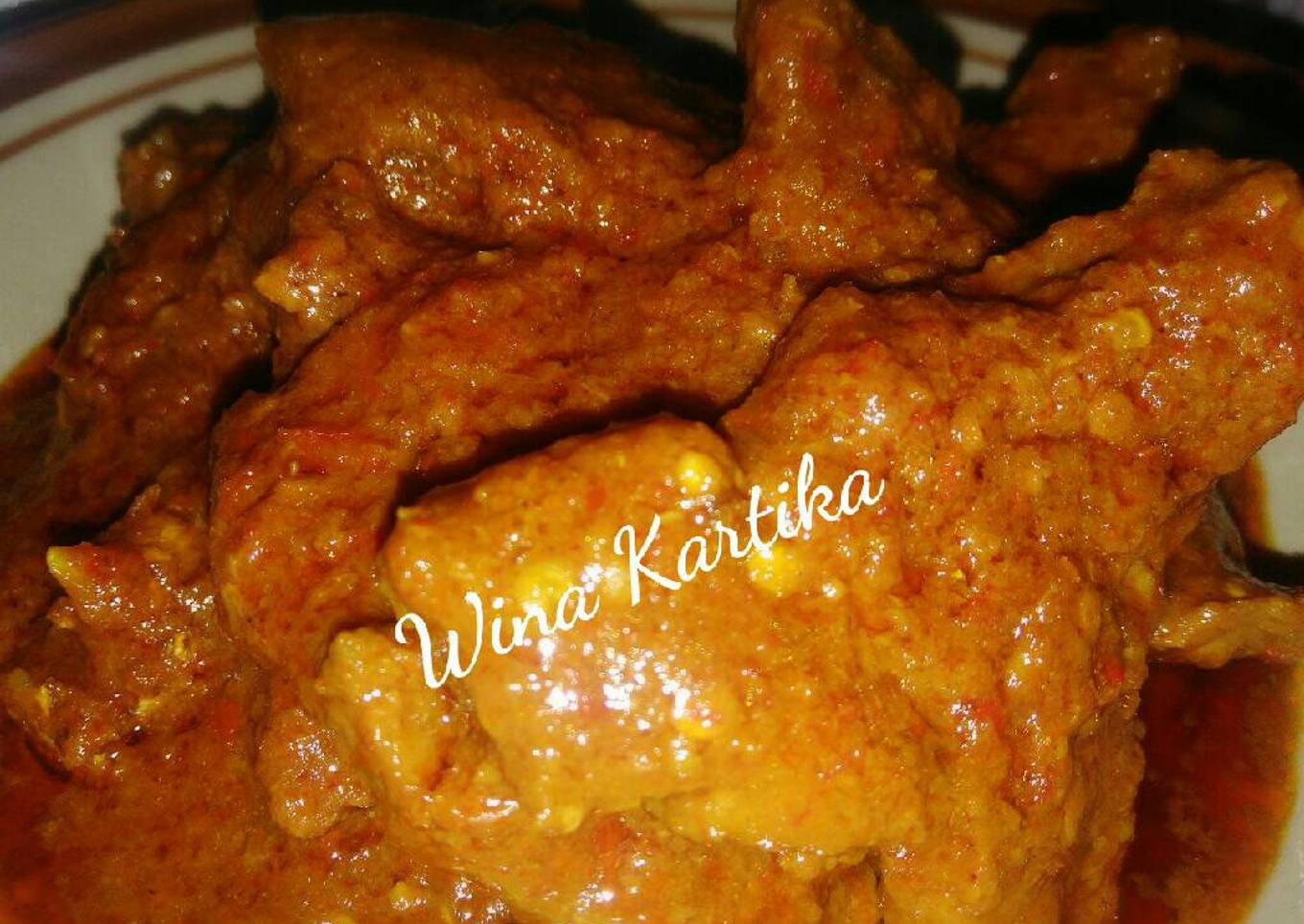 Rendang Daging Sapi Bumbu Seadanya