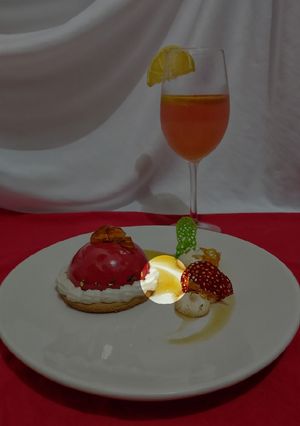 Una foto de Coulis de manzana