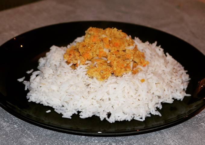 Dahl de lentilles corail au lait de coco