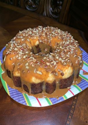Una foto de Chocoflan sin baño maría