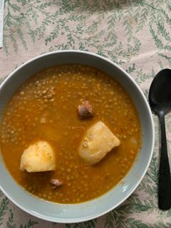 Una foto de Lentejas con chorizo