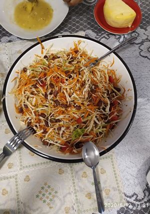 Una foto de Ensalada de frejoles rojos