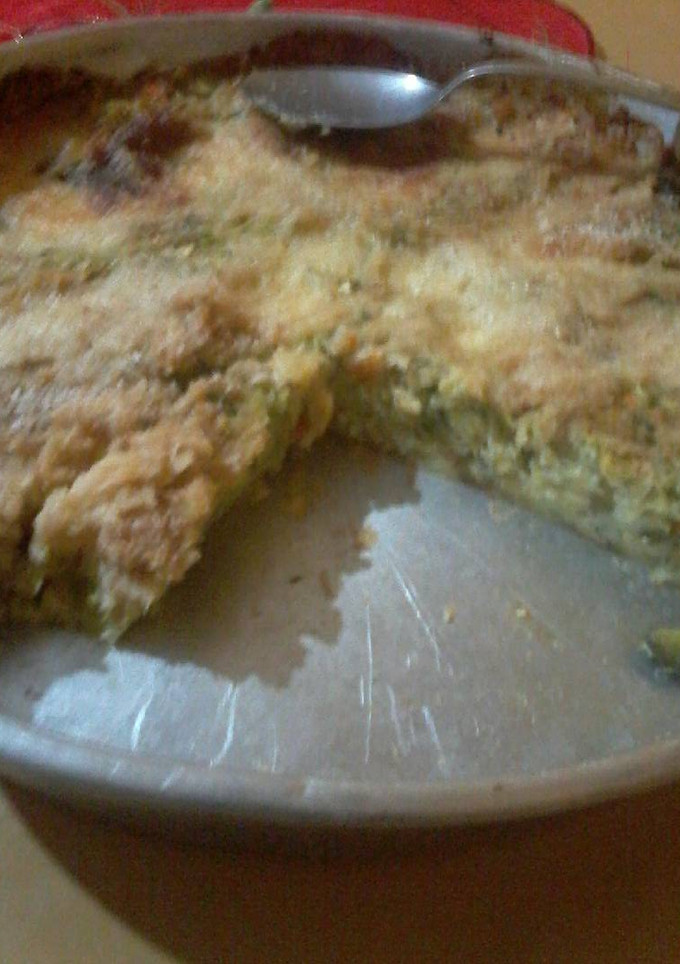 Una foto de Budín de zapallitos verdes