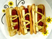 A picture of masala hot dog