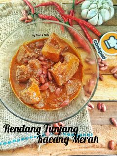 Foto resep Rendang Tunjang Kacang Merah