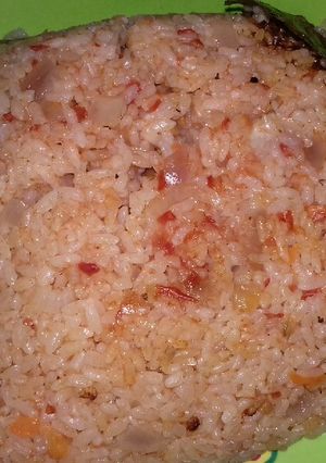 صورة لوصفة طريقه جديده لرز سمك ومفلفل شكله تحفه وطعم يجنن