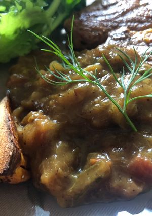 Rebarbara chutney recept fotója