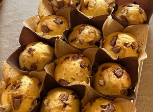 Vaníliás muffin csokidarabokkal recept fotója