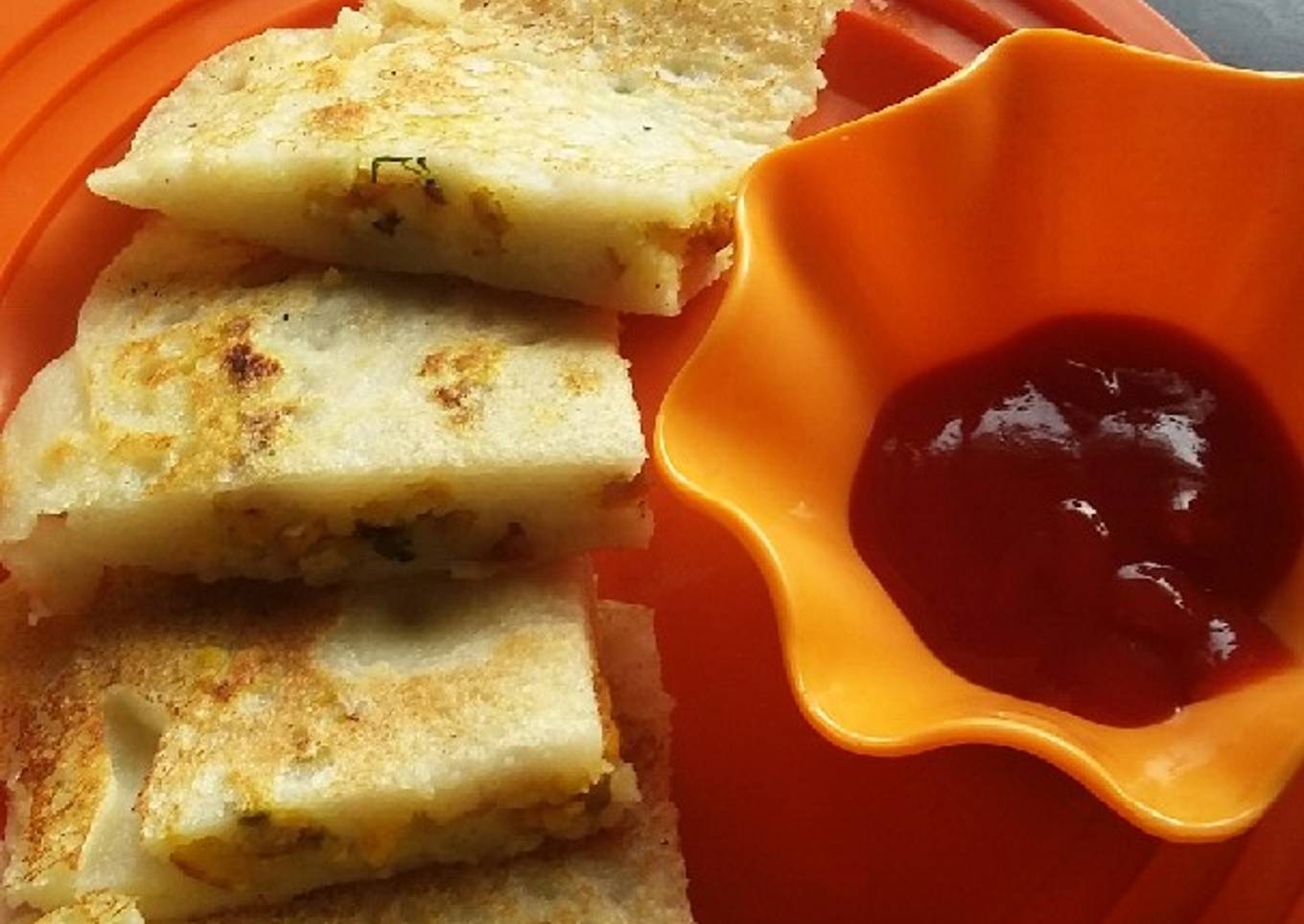 Suji uttapam Anda(bhurji) sandwich
