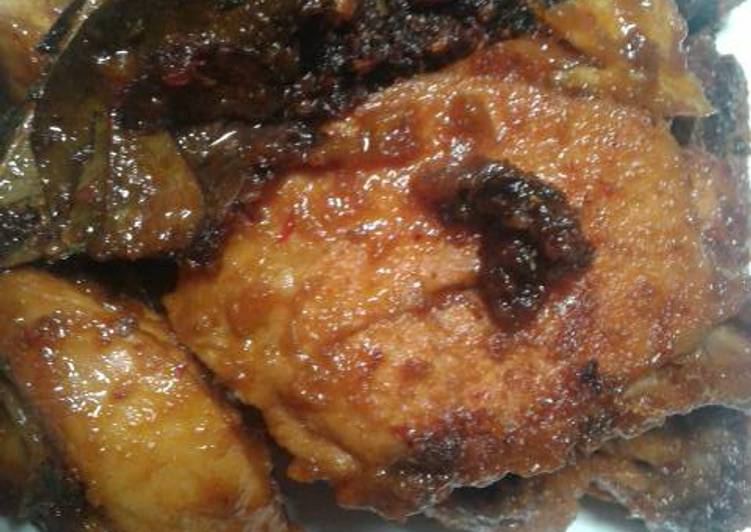 Resep Ungkep ayam pedes manis Anti Gagal