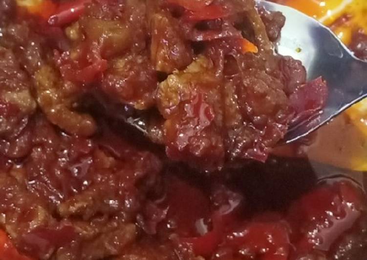 Dendeng Balado (bumbu Bamboe)
