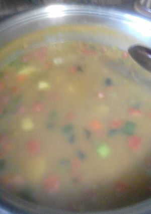 Una foto de Minestron de arvejas verdes #SOSAndrea