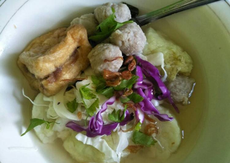 Bakso sapi komplit praktis