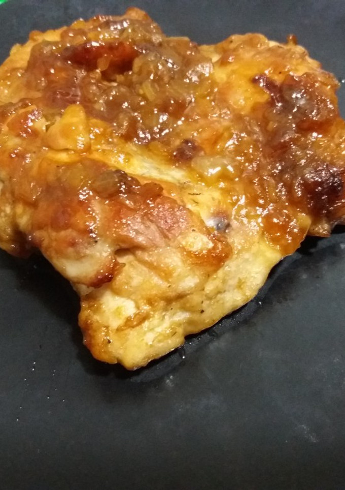 Una foto de Pollo con cocacola