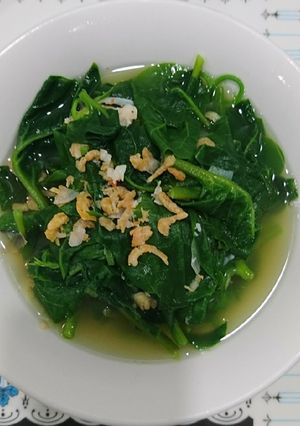 Hình của món Canh mùng tơi tôm khô.