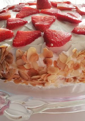 Une photo de Gâteau à la fraise