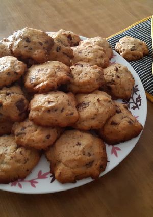 Une photo de Cookies aux pépites de chocolat