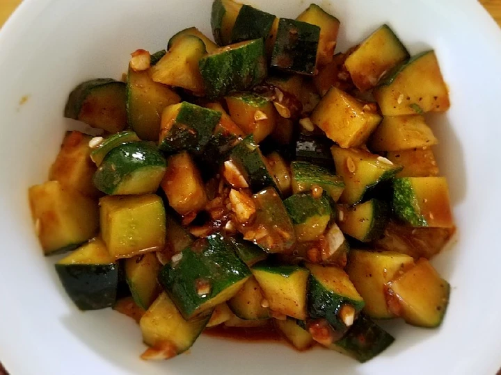 Easy Steps to Prepare Recipe Spicy Cucumber Salad that is  Makes Drooling, Addictive}