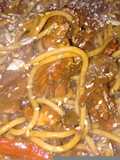 Wok de carnes al vodka cítrico