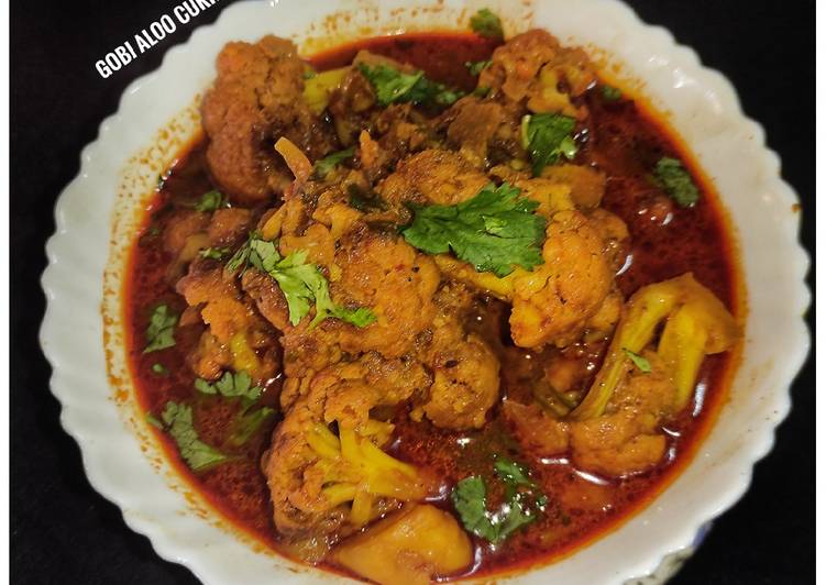 Gobi/cauliflower aloo curry