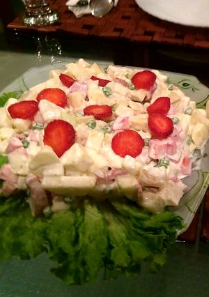 A picture of Russian salad.