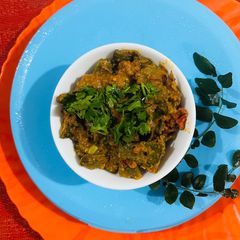 A picture of Kathiyawadi Special Papadi ni Shaak (papadi Sabji).