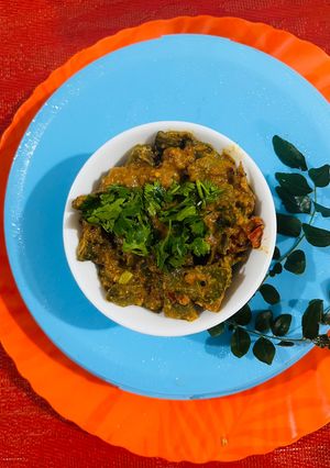 A picture of Kathiyawadi Special Papadi ni Shaak (papadi Sabji).