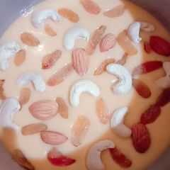 A picture of Dry Fruits Custard.