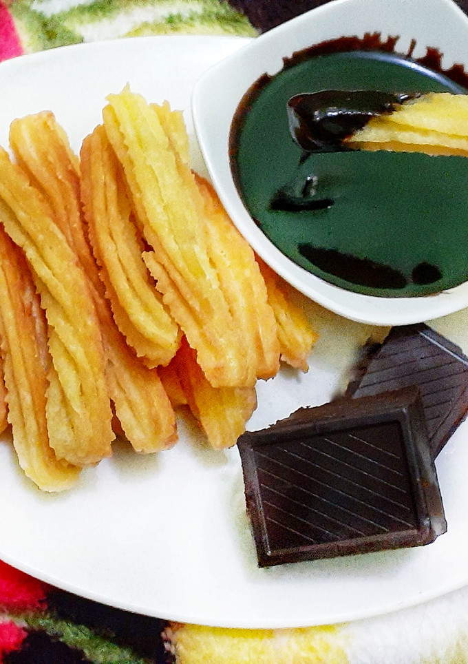 Foto resep Churros Saos Coklat