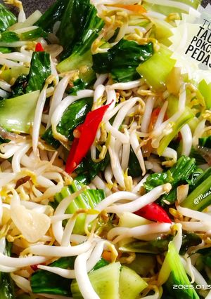 Foto resep Tumis Tauge Pokcoy Pedas