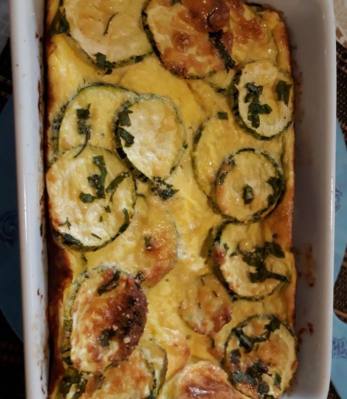 Foto de Suflê low carb de abobrinha e alho poró