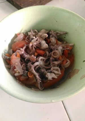 Foto resep Tumis cumi basah