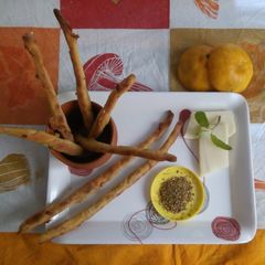 Orange and cheese straws A picture of Orange and cheese straws.