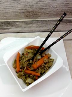 Zöldséges sült rizs🥢 recept fotója